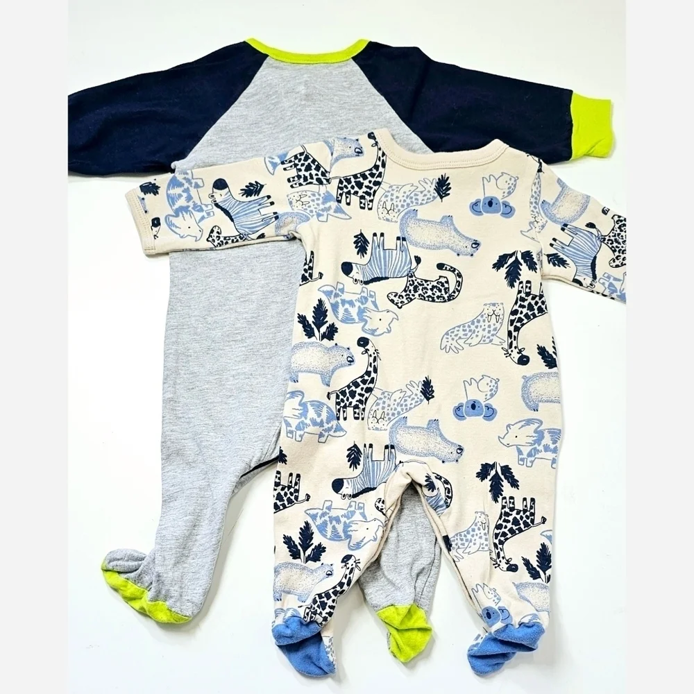 3-6M Baby Boys Hello Onesies 2pcs Set
